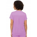 Haut col V Touch lilas